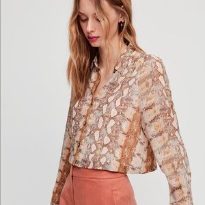 Aritzia Wilfred Henrietta Blouse Size Small